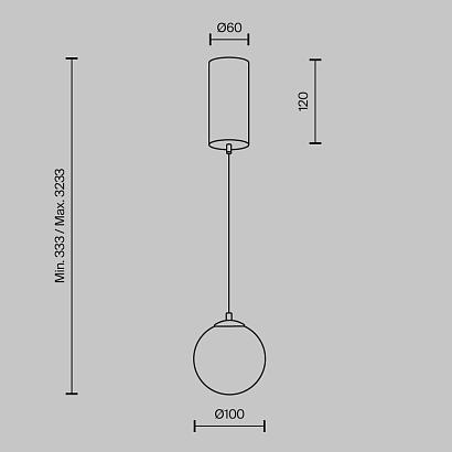 Подвесные Подвесной светильник Maytoni MOD464PL-L5BSK Yora, доставка по Казахстану 