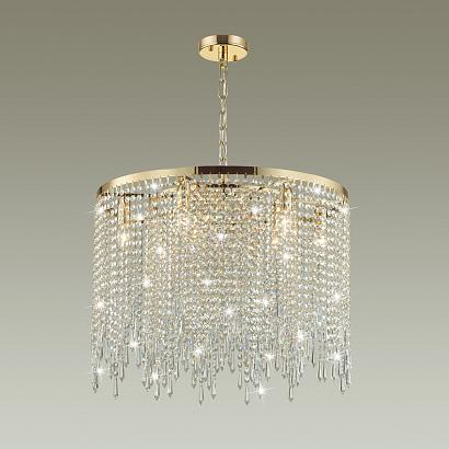 5028/9 modern odl23 429 золотой/прозрачный металл/хрусталь люстра e14 9*40w chokka, доставка по Казахстану 