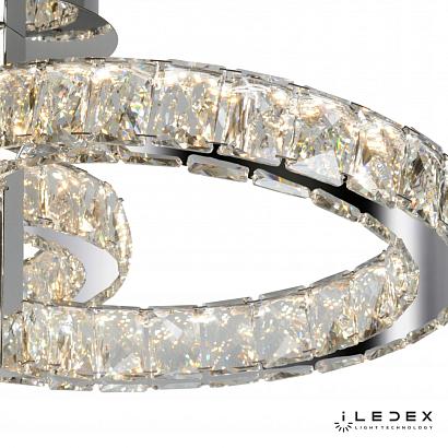 Потолочные Потолочный светильник iLedex Crystal Ice 16148/3 Хром, доставка по Казахстану 