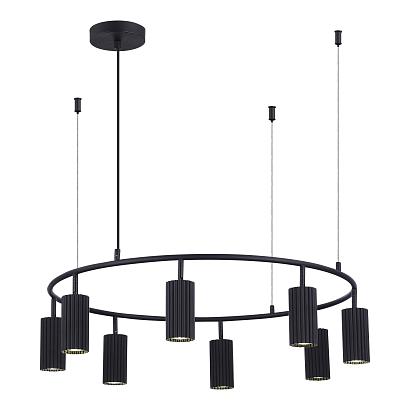 люстры sl1213.403.08 светильник подвесной st-luce черный/черный gu10 8*5w 4000k, доставка по Казахстану 