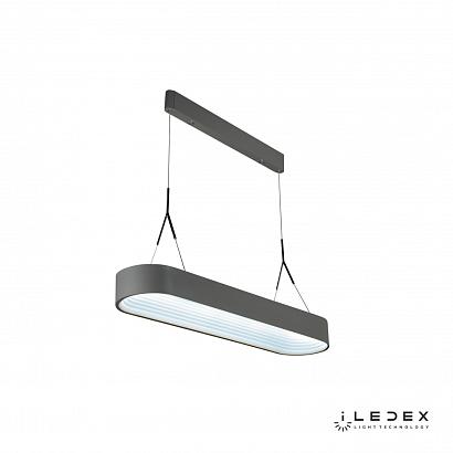 люстры подвесная люстра iledex bend 8330e-gr серый, доставка по Казахстану 