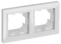 BRITE Рамка 2-мест. IP44 РУ-2-БрБ-44 бел. IEK 