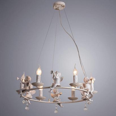люстры подвесная люстра arte lamp amur a1133sp-6wg, доставка по Казахстану 