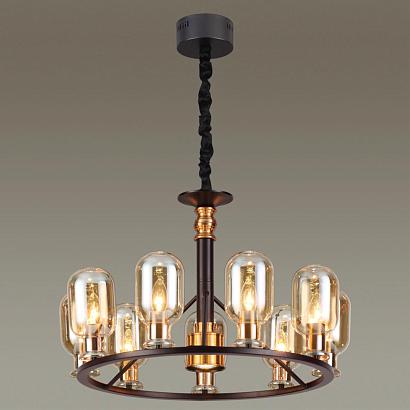 подвесная люстра odeon light country grif 4700/9, доставка по Казахстану 