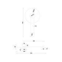Настенный светильник Arte Lamp BISCOTTO A2640AP-1GO