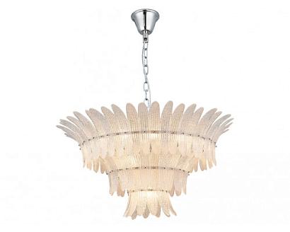 люстры newport  люстра, chrome clear glass with white sand  d105.5*h50 cm e14 21*60w, доставка по Казахстану 