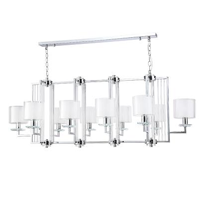 люстры люстры crystal lux nicolas sp10 l1300 nickel/white crystal lux 3400/310l, доставка по Казахстану 