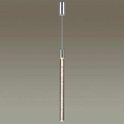 4370/5l hightech odl23 107 хром полированный/акрил с пузырьками подвесной св-к ip20 led 5w 200лм 3000k sparky, доставка по Казахстану 