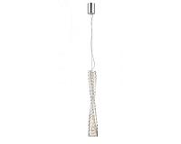 newport 8240 8246/s , подвесной светильник, chrome сlear crystal l7,6*h50/250 cm led strip 13w 3000k, доставка по Казахстану 