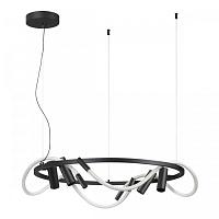 4391/55L HIGHTECH черный/металл/канат Подвесной св‑к IP20 LED 50W 2020Лм 4000K CORDA