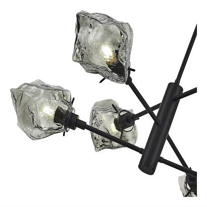 купить SL1175.402.06 Потолочный светильник ST-Luce Черный/Серо-зеленый E14 6*40W PORTICI в Алматы, svet.kz, доставка по Казахстану 