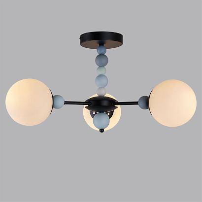 купить 6526/3C MODERNI LN23 черный Потолочный светильник E14 3*40W 220V SUNDAY в Алматы, svet.kz, доставка по Казахстану 