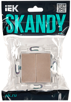 SKANDY Выключ. 2-кл. 10А SK-V04Sa песоч. IEK 