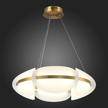 sl1304.203.45 подвесной светильник st-luce золотистый/белый led 1*45w 3000k etoile, доставка по Казахстану 