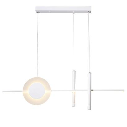 5614/28l ledio ln23 024 белый светильник подвесной led 28w 3000-6000к 3053лм 220v mizuki, доставка по Казахстану 