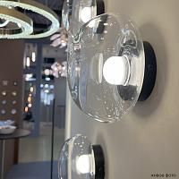 Бра Crystal Lux BOSQUE AP1 BLACK/TRANSPARENT Crystal Lux 0270/401