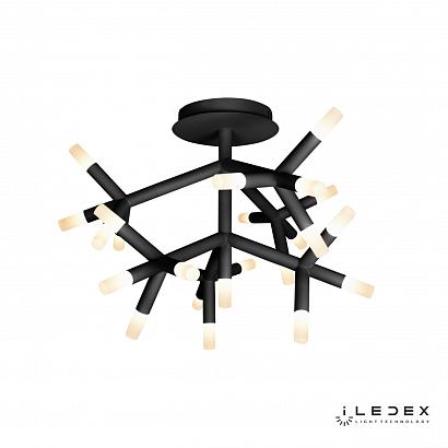 Потолочные Потолочная светодиодная люстра iLedex Savage FS-017-X25 BK, доставка по Казахстану 