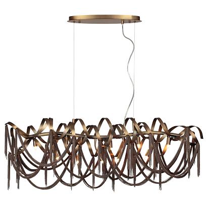 люстры 5066/10 hall odl24 397 подвесной светильник g9 10*40w chainy, доставка по Казахстану 