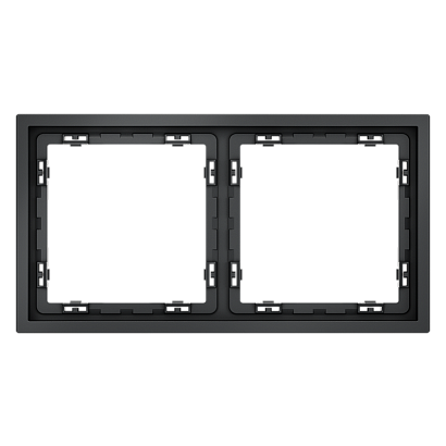 Рамка пластиковая VOLTUM S70 на 2 поста, (графит) VLS100207 