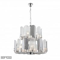 подвесная люстра ilamp dolce 15571-12 cr+mult, доставка по Казахстану 