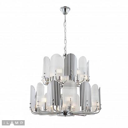 подвесная люстра ilamp dolce 15571-12 cr+mult, доставка по Казахстану 