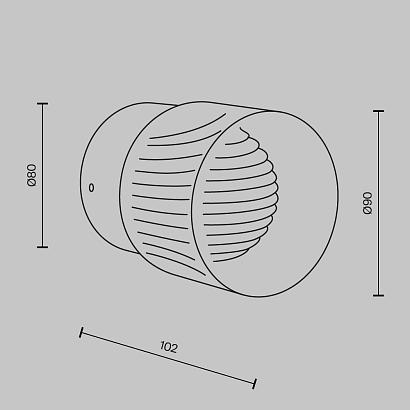 С 1 плафоном на стену Настенный светильник (бра) Maytoni MOD480WL-L6BS3K SACRAMENTO, доставка по Казахстану 