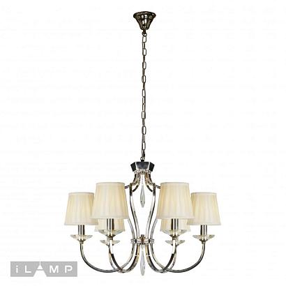 люстры подвесная люстра ilamp charm p2508-6 nic, доставка по Казахстану 