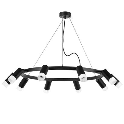 люстры lr0203701 подвесной светильник rullo 10х50w gu10 черный (571020+214437-10+202431-10), доставка по Казахстану 