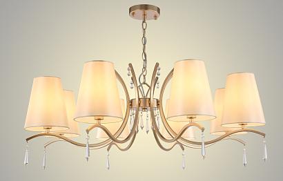 люстра crystal lux renata sp8 gold crystal lux 3591/308, доставка по Казахстану 