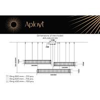 Дополнительная картинка Подвесная светодиодная люстра Aployt Nicoletta APL.026.03.100