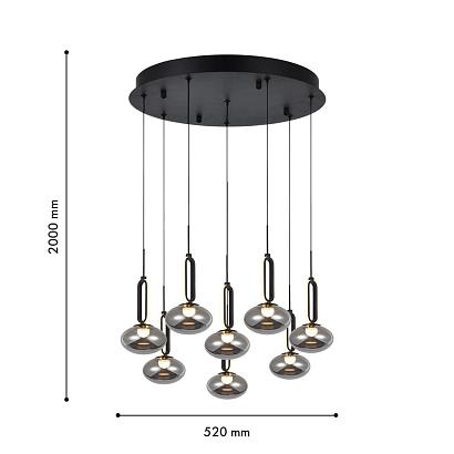 люстры подвесной светильник baron 4284-8p, доставка по Казахстану 