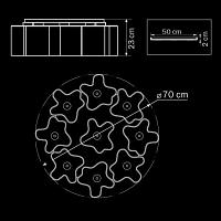 люстры потолочная люстра lightstar nubi 802090, доставка по Казахстану 