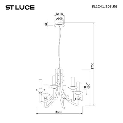 люстры sl1241.203.06 люстра подвесная st-luce , доставка по Казахстану 