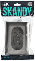 SKANDY Роз. 2-я без з/к с з/ш 10А сб. SK-R09N никель IEK 
