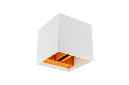 Настенный светильник BIG-KUB, бел, 12Вт, 3000K, IP65, LWA803L-WH-WW