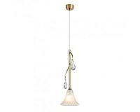 newport 4820 4821/s , подвесной светильник, french gold clear crystal matt white glass d14,5*h44,5/250 cm e14 1*60w, доставка по Казахстану 
