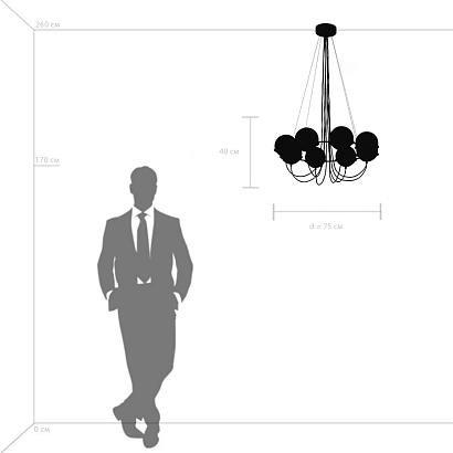 люстры подвесная люстра lightstar globo 803283, доставка по Казахстану 