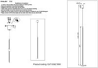светильник подвесной crystal lux clt 035c1000 bl crystal lux 1400/217, доставка по Казахстану 