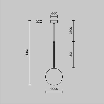подвесной светильник maytoni mod172pl-01bs, доставка по Казахстану 