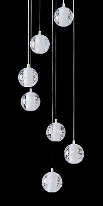 светильник подвесной crystal lux gaspar sp9 d300 white crystal lux 1870/309, доставка по Казахстану 