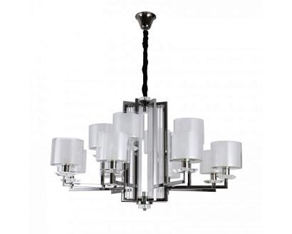 люстры newport 4400 4408+4/c black glossy , люстра, black glossy clear crystal clear glass d91*h57 cm e14 12*60w+ led 2*5w, доставка по Казахстану 