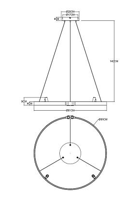 люстры подвесная люстра arte lamp cesare a1993sp-38bk, доставка по Казахстану 