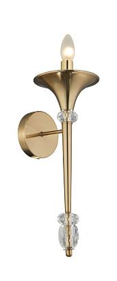 С 1 плафоном на стену Бра Crystal Lux MIRACLE AP1 BRONZE Crystal Lux 2490/401, доставка по Казахстану 