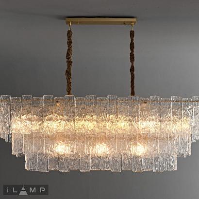 люстры подвесная люстра ilamp manhattan p6315-1200 br, доставка по Казахстану 