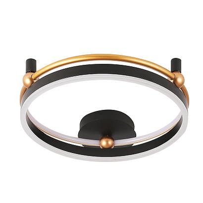 люстры светильник потолочный crystal lux fernando pl48w led black/gold crystal lux 0621/148, доставка по Казахстану 