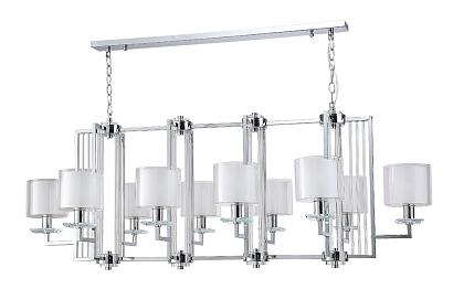 люстры люстры crystal lux nicolas sp10 l1300 nickel/white crystal lux 3400/310l, доставка по Казахстану 