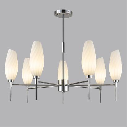купить 6519/7C MODERNI LN23 хром Люстра потолочная G9 7*40W 220V SHIVON в Алматы, svet.kz, доставка по Казахстану 