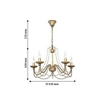 Дополнительная картинка Подвесная люстра F-Promo Chateau 2163-5P