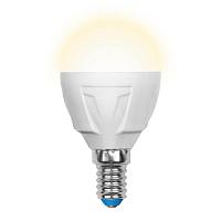 Лампа светодиодная (UL-00002419) Uniel E14 7W 3000K матовая LED-G45 7W/WW/E14/FR PLP01WH купить в Алматы svet.kz