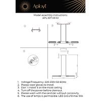 Дополнительная картинка APL.307.03.02 Светильник подвесной Aployt Brynia